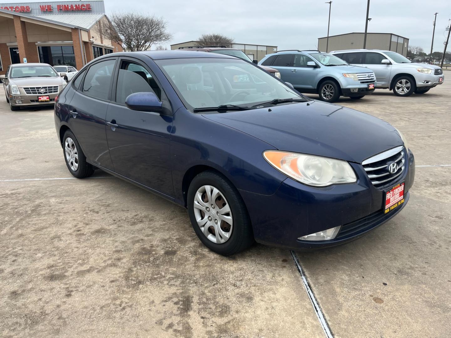 2010 blue /TAN Hyundai Elantra GLS (KMHDU4ADXAU) with an 2.0L L4 DOHC 16V engine, Automatic transmission, located at 14700 Tomball Parkway 249, Houston, TX, 77086, (281) 444-2200, 29.928619, -95.504074 - Photo#0